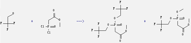 Acetic acid,2-[bis(2,2,2-trifluoroethoxy)phosphinyl]-, methyl ester and [methoxy-(2,2,2-trifluoro-ethoxy)-phosphoryl]-acetic acid methyl ester can be prepared by 2,2,2-trifluoro-ethanol and methyl dichlorophosphorylacetate